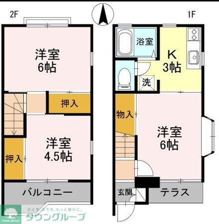 サーパス・21 Aの物件間取画像